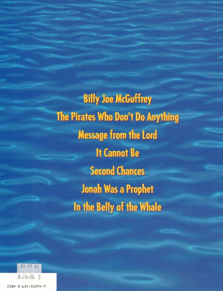 Jonah A Veggietales 5 Finger Piano Words Chords Sheet Music Book - Image 3 of 3