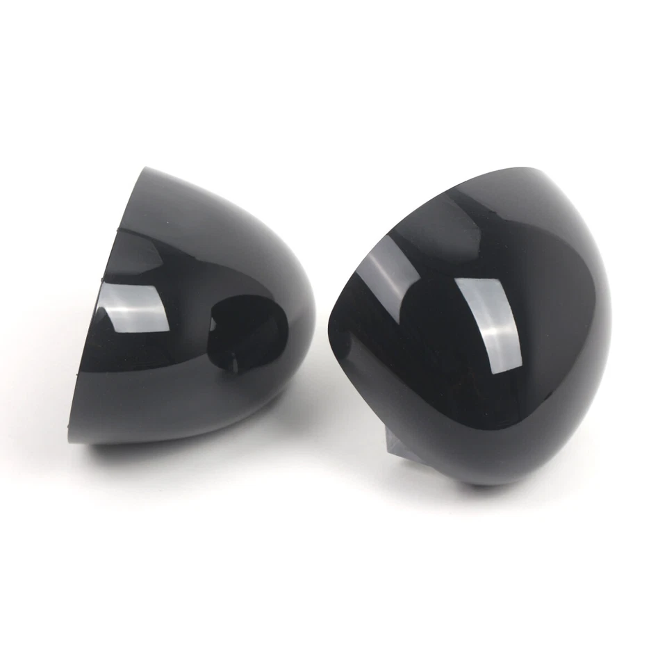 Tapa de cubierta de espejo retrovisor lateral negro brillante para BMW MINI Cooper F55 F56 F57 F60 LHD Foto 3 de 4