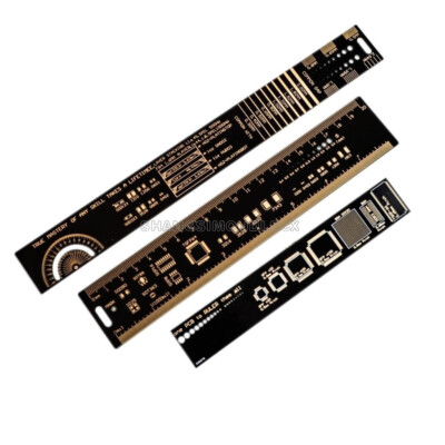 15/20/25/30cm PCB Measuring Tool Black Multifunctional PCB Ruler Angle Meter