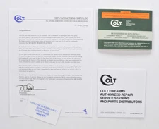 Colt MK IV/Series 80 380 Auto Manual, Repair Stations List And Colt Letter. 1993
