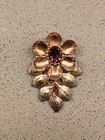 Sterling Silver Dress Clip Cleavage Clip With Purple Rhinestone Maybe Amethyst — photo 4