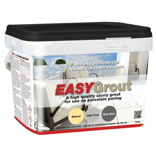 EASYGrout Porcelain Paving Slurry Grout Patio Grout NATURAL 15 Kg eBay