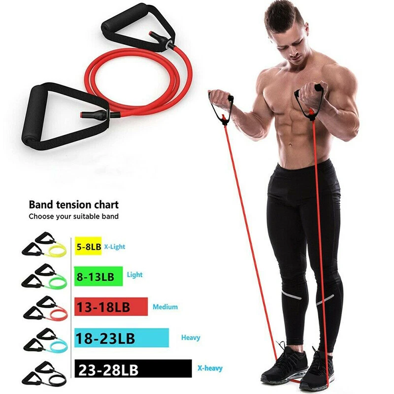 Fitness Exercise Cords Pull Rope Stretch Resistance Bands Elastic Yoga  Traini_xi