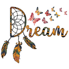 Butterflies Dreamcatcher Sticker Decal