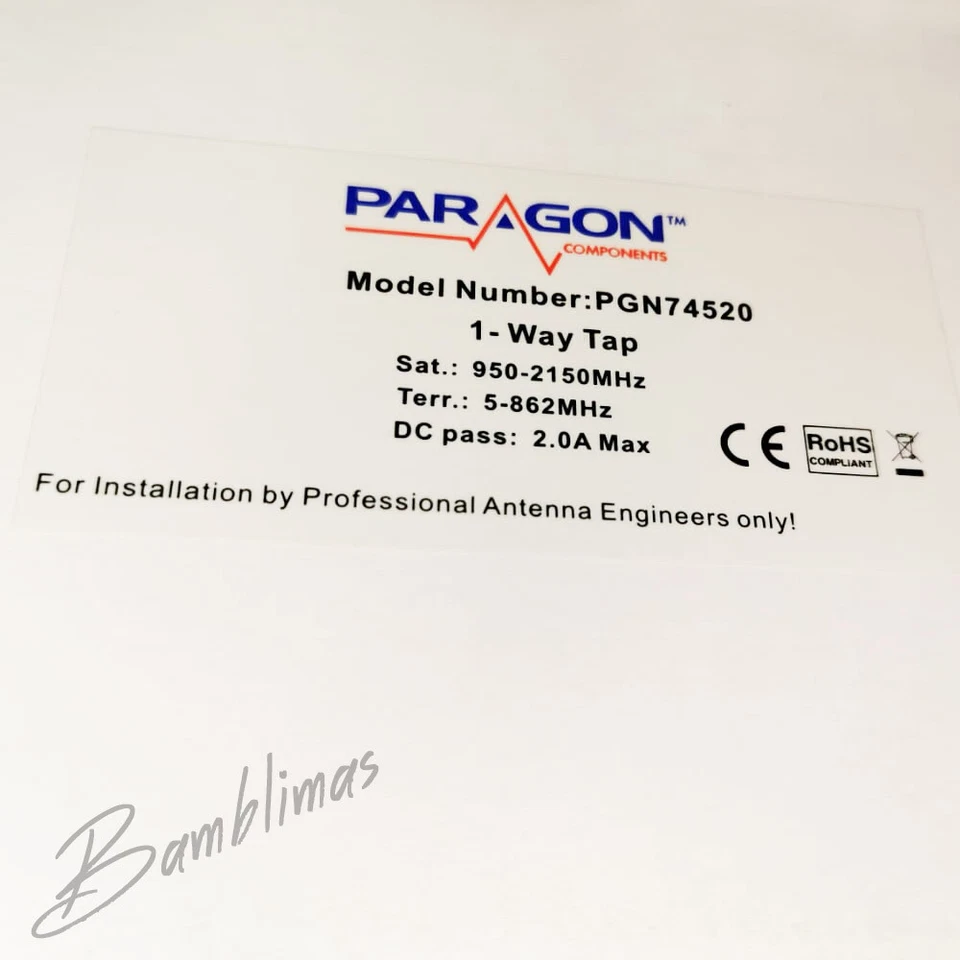 Paragon Components PGN74520 Satellite Terrestrial 1 way tap PGN 74520 Brand New - Image 2 of 4