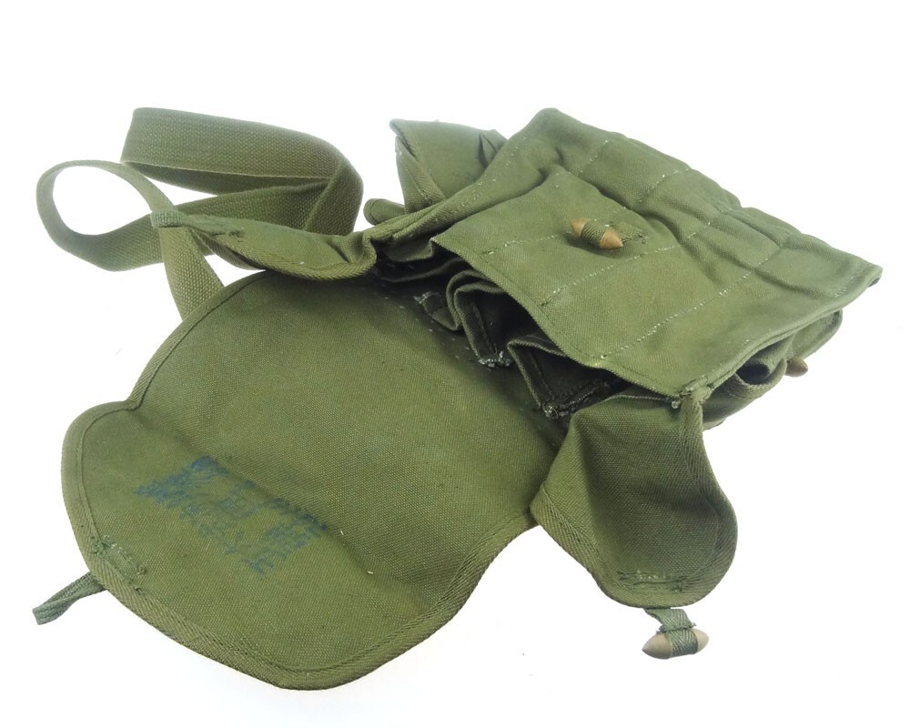 Borsa Originale Surplus Esercito Cinese Tipo 56: Tracolla Tela Per Caricatori E Munizioni Militaria