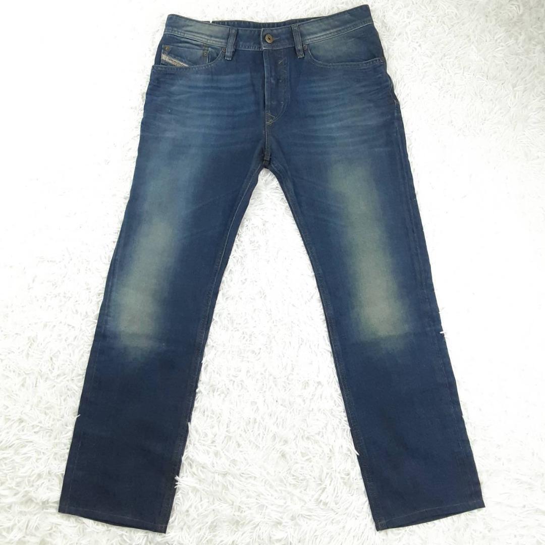 Diesel Men M Jeans Waykee W29 L32 Dark Blue Vintage Wash Regular Fit