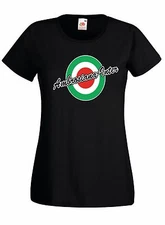 Women's J1442 Ambrosiana Inter Cup Italy Vintage Retro Football T-Shirt