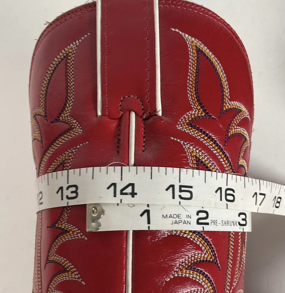 Botas vaqueras Tony Lama para mujer rojas cereza 7,5 B hechas en EE. UU. Lizard Vamp Foto 3 de 4