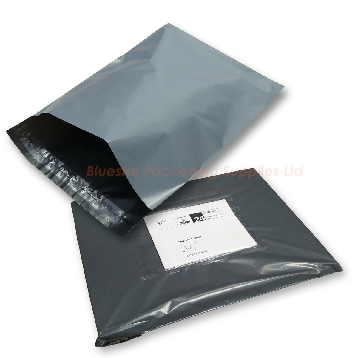 PB TECH [25 Pcs] Strong Poly Mailing Postage Postal Bags In Size 6.5" X 9" Inch Mailing Bags Quality Self Seal Grey Plastic Mailers (25, 6.5" X 9 - Foto 2