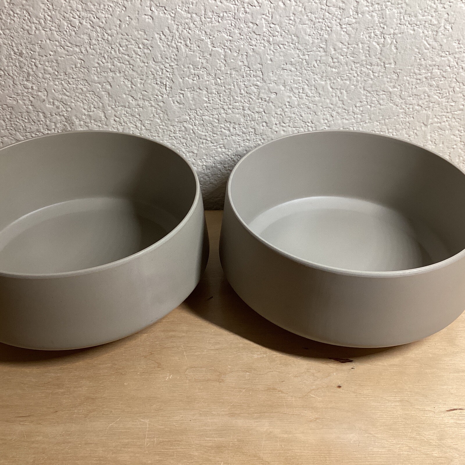 Boots and Barkley Bamboo Beige Melamine Pet Bowls NonSkid 7 inch Food