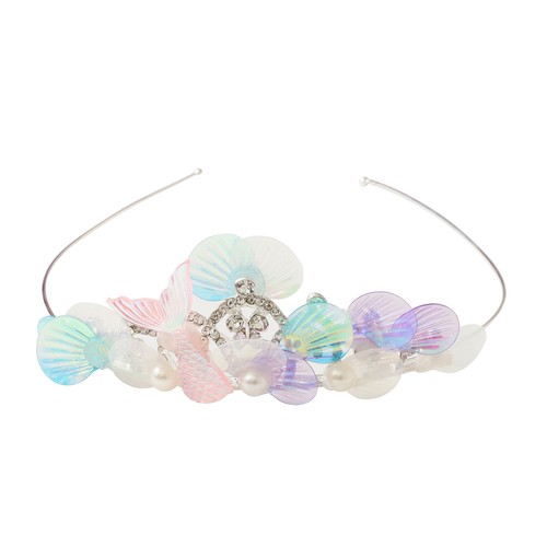 Kids Girls Crowns Faux Pearls Hair Clip Rhinestones Headband Princess Headwear - Picture 5 of 49