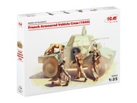 Icm 35615 French Armoured Vehicle Crew 1940 1:35 Bausatz Neu