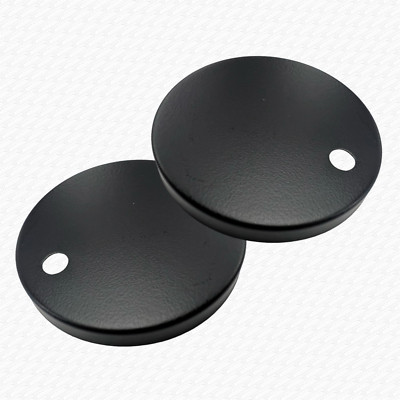 60 mm Slimline SCHWARZ MATT Top Fix WC-Sitz Scharnier Befestigungen nur Abdeckungen PAAR