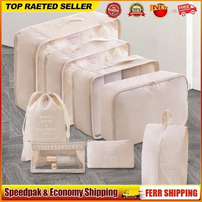 8 Pieces Set Travel Organizer Storage Bags Portable Luggage Organizer for Travel