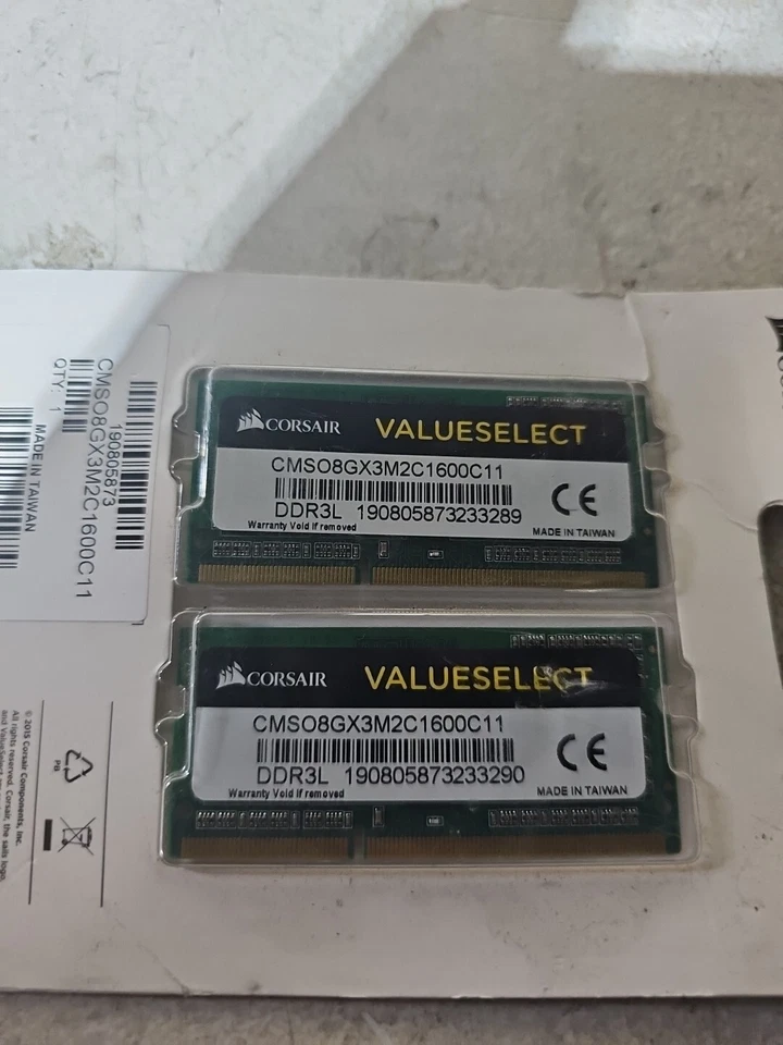 Corsair ValueSelect SO-DIMM 8 GB (2x 4 GB) Dual-Kit, NEW. #y16 - Image 2 of 3