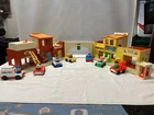 Vintage 1973 Fisher Price Little People Play Family Village Main Street Town