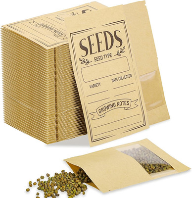 120 Pcs Seed Envelopes Packets Organizer 3.54 X 5.5 Inch Seed Storage Envelopes