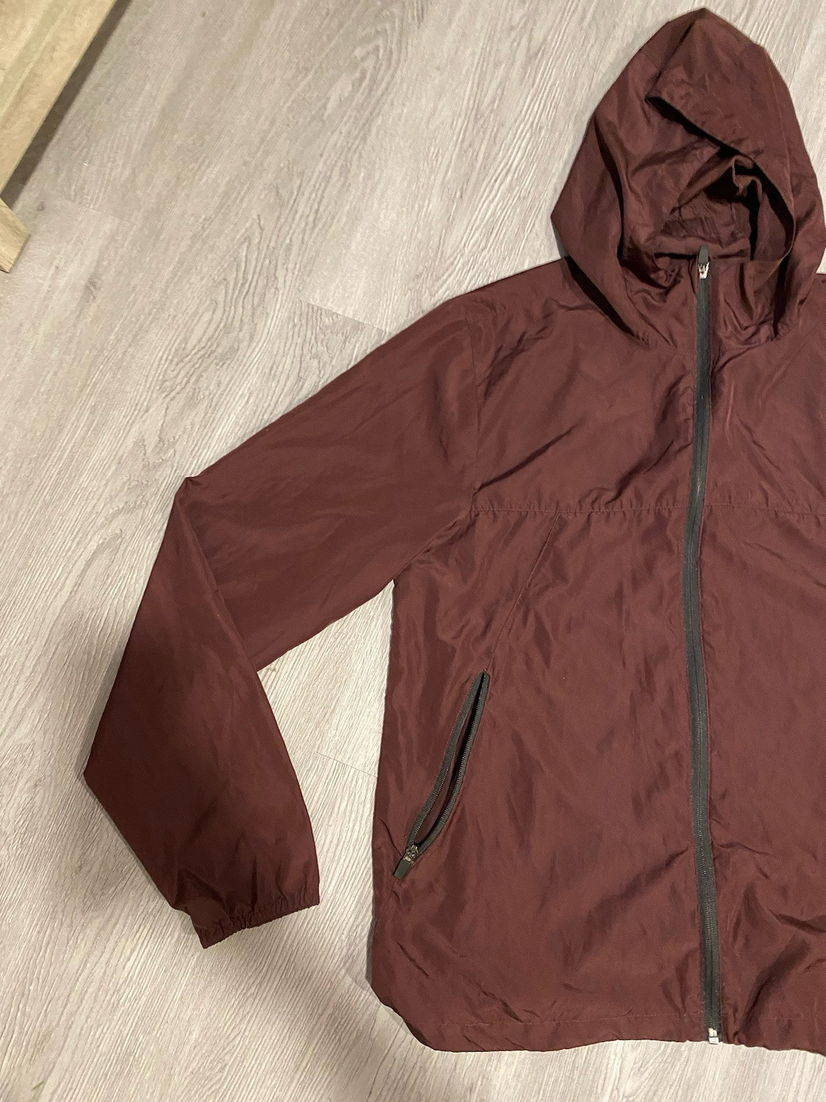 Size Large Resolution Full Zip Maroon Windbreaker - image 2