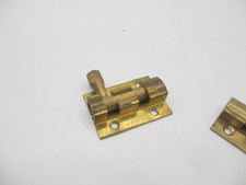 Vintage Brass Door Lock Sliding Bolt Old Art Deco Retro 1.5" - �3each