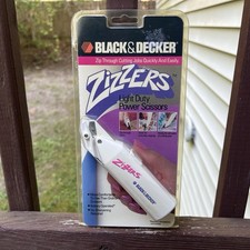 Black Decker Zizzers Light Duty Battery Power Scissors Vintage 1992, Crafters