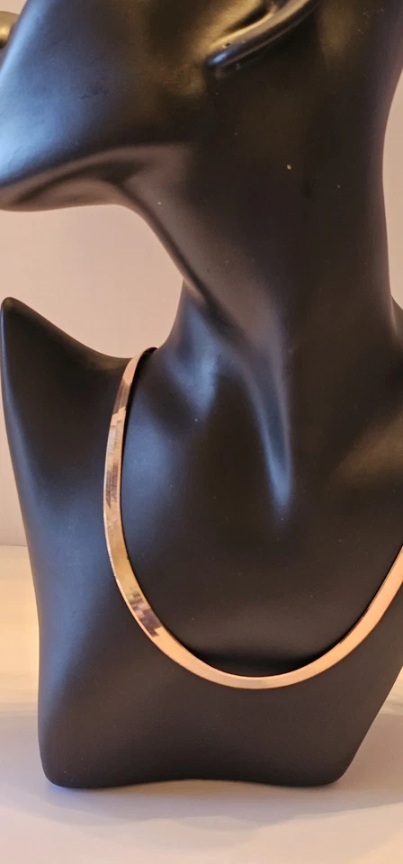 Bronze Milor Italy 18 Inch Flat Necklace with Lobster Clasp Signed - Image 3 of 4