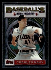 Charles Nagy 1993 Topps Finest #58 Cleveland Indians ESE