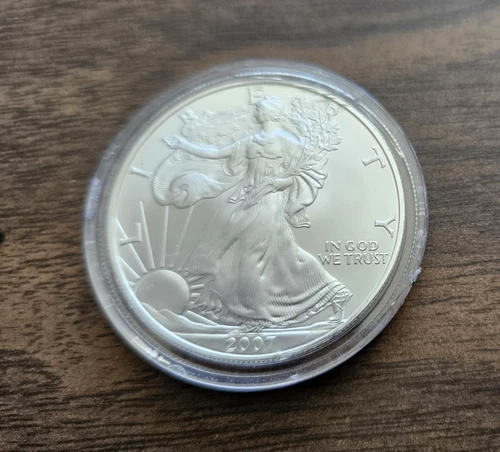 2007 American Silver Eagle (BU) in a Capsule - PRISTINE - ORIGINAL OWNER!
