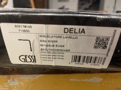Gessi Spültischarmatur DELIA Edelstahl