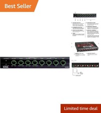 Compact 4 Band Pre-Amp Equalizer - Gold-Plated Outputs & Dual Color Illumination