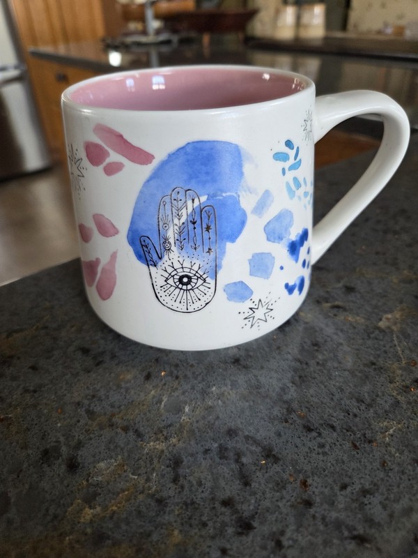 Stay Wild Moon Child large  16oz to 18oz   Coffee Tea Mug Hamsa Hand Evil Eye