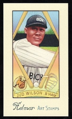 JUD WILSON - Vintage HELMAR Art Stamps Design- BALTIMORE BLACK SOX