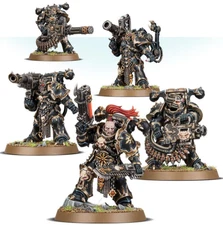 Havoc x 5-Chaos Space Marine-Squad-Legion-Champion-Heavy Weapon-Warhammer 40k