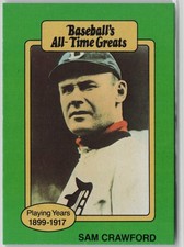 1987 Hygrade All-Time Greats #NNO Sam Crawford