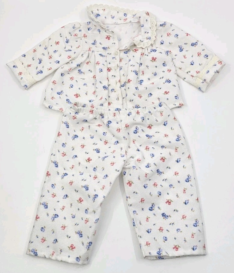 American Girl Doll Emily Floral Flannel Pajamas Molly's Best