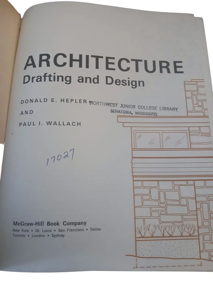 Architecture Drafting and Design Hepler Wallach 1965 McGraw-Hill - Image 3 of 4