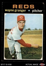 1971 Topps #379 Wayne Granger Reds AUTHENTIC