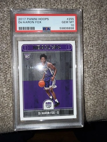De'Aaron Fox 2017 Panini De'Aaron Fox #255 Rookie