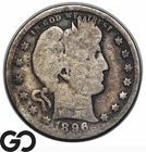 1896-O Barber Quarter, Better Date, Low Mintage