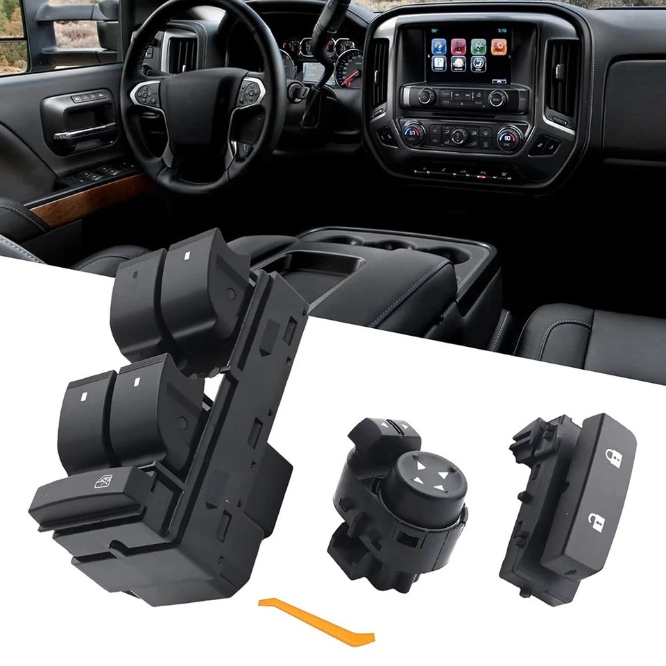 Interruptor de control de ventana para Chevy Silverado/GMC Sierra 1500 2500HD 3500HD 2007-13 Foto 4 de 4
