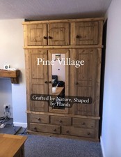 “ Westminster” Medium Oak Triple Wardrobe With Topbox !