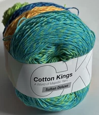 COTTON KINGS SULTAN DELUXE #13 7.44oz Leftover Fine Yarn 100% Cotton