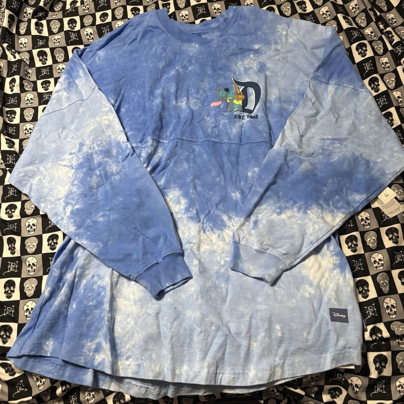 Disney Parks Disneyland Lilo and Stitch Blue Tie-Dye Spirit Jersey