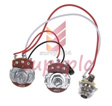 Bass Wiring Harness Prewired Kit for Precision Bass Guitar 250K Pots 1V1T Jack