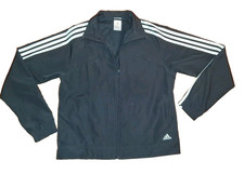 Womens adidas Jacket Black Athletic 3 Stripe Size M
