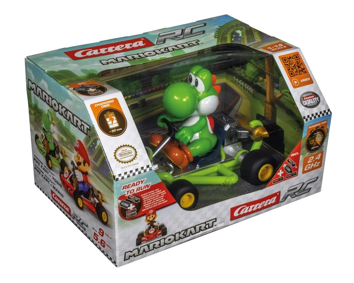 SALE‼️  22枚セット Carrera 200988 - Nintendo Mario Kart 1/18 Scale RC Car RTR, Yoshi