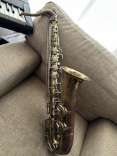 Parisian Vintage Brass Tenor Saxophone Made In France for F.E. Olds  Son w/Case