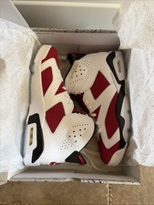 Air Jordan 6 Retro Carmine 2021 Sneakers Uomo Taglia 13 Nuove Con Scatola