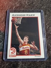 1991-92 HOOPS Atlanta Hawks Basketball Card #337 Alexander Volkov Rookie RC. rookie card picture
