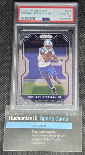 Michael Pittman Jr 2020 Panini Prizm #333 Rookie PSA 10 Gem Mint Indianapolis